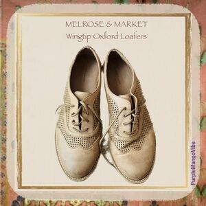 MELROSE AND MARKET | Wingtip Oxford style lace up loafers for women | Si…